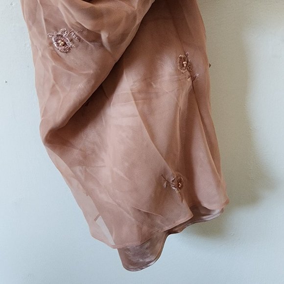 Valarie Stevens Pink Beaded Slip Y2K Small - Picture 8 of 8